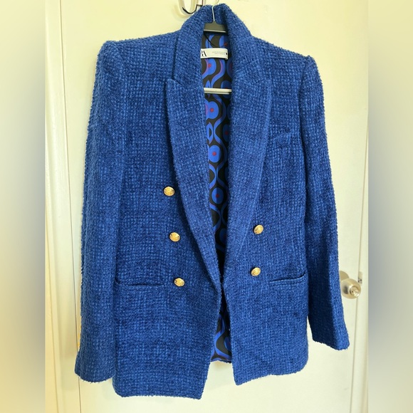 Zara Royal Blue Blazer - Picture 1 of 4